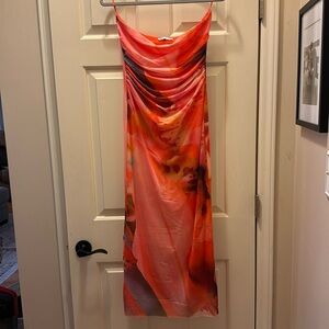 Zara Mesh Midi Dress Large